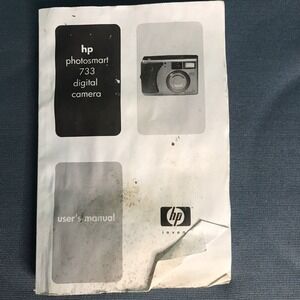 VINTAGE HP 733 PHOTOSMART DIGITAL CAMERA USERS MANUAL ONLY
